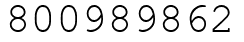 Число 800989862.
