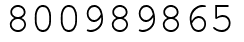 Число 800989865.
