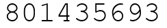 Число 801435693.