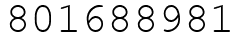 Число 801688981.