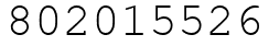 Число 802015526.