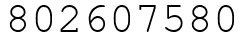 Число 802607580.
