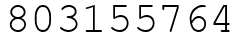 Число 803155764.