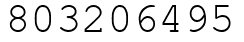Число 803206495.