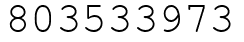 Число 803533973.