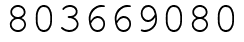 Число 803669080.