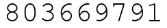 Число 803669791.
