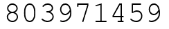 Число 803971459.