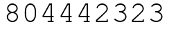Число 804442323.