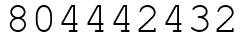 Число 804442432.