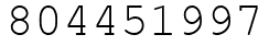 Число 804451997.