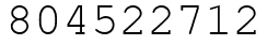 Число 804522712.