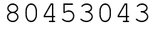 Число 80453043.