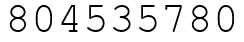 Число 804535780.