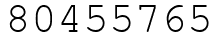 Число 80455765.
