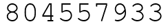 Число 804557933.