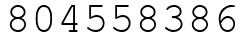 Число 804558386.