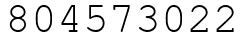 Число 804573022.