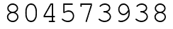 Число 804573938.