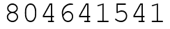 Число 804641541.