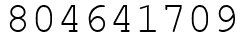 Число 804641709.