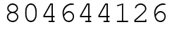 Число 804644126.