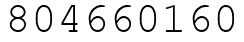 Число 804660160.