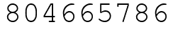 Число 804665786.