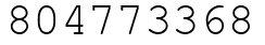 Число 804773368.
