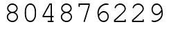 Число 804876229.