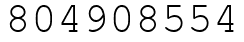 Число 804908554.