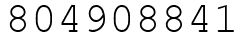 Число 804908841.