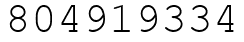 Число 804919334.