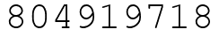 Число 804919718.