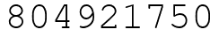 Число 804921750.