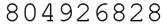 Число 804926828.