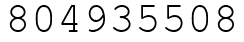 Число 804935508.