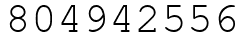Число 804942556.