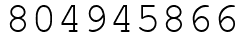 Число 804945866.