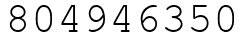 Число 804946350.