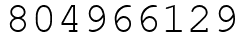 Число 804966129.