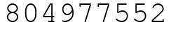 Число 804977552.