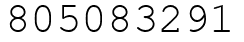 Число 805083291.