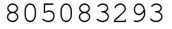 Число 805083293.