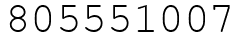 Число 805551007.