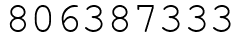 Число 806387333.