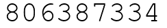 Число 806387334.