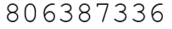 Число 806387336.