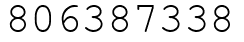 Число 806387338.