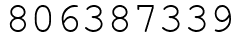 Число 806387339.